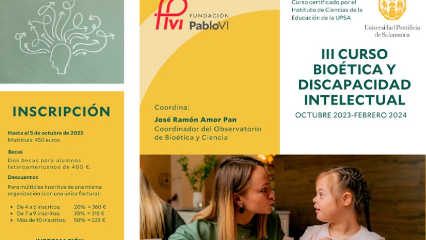 III Curso de Bioética y Discapacidad Intelectual