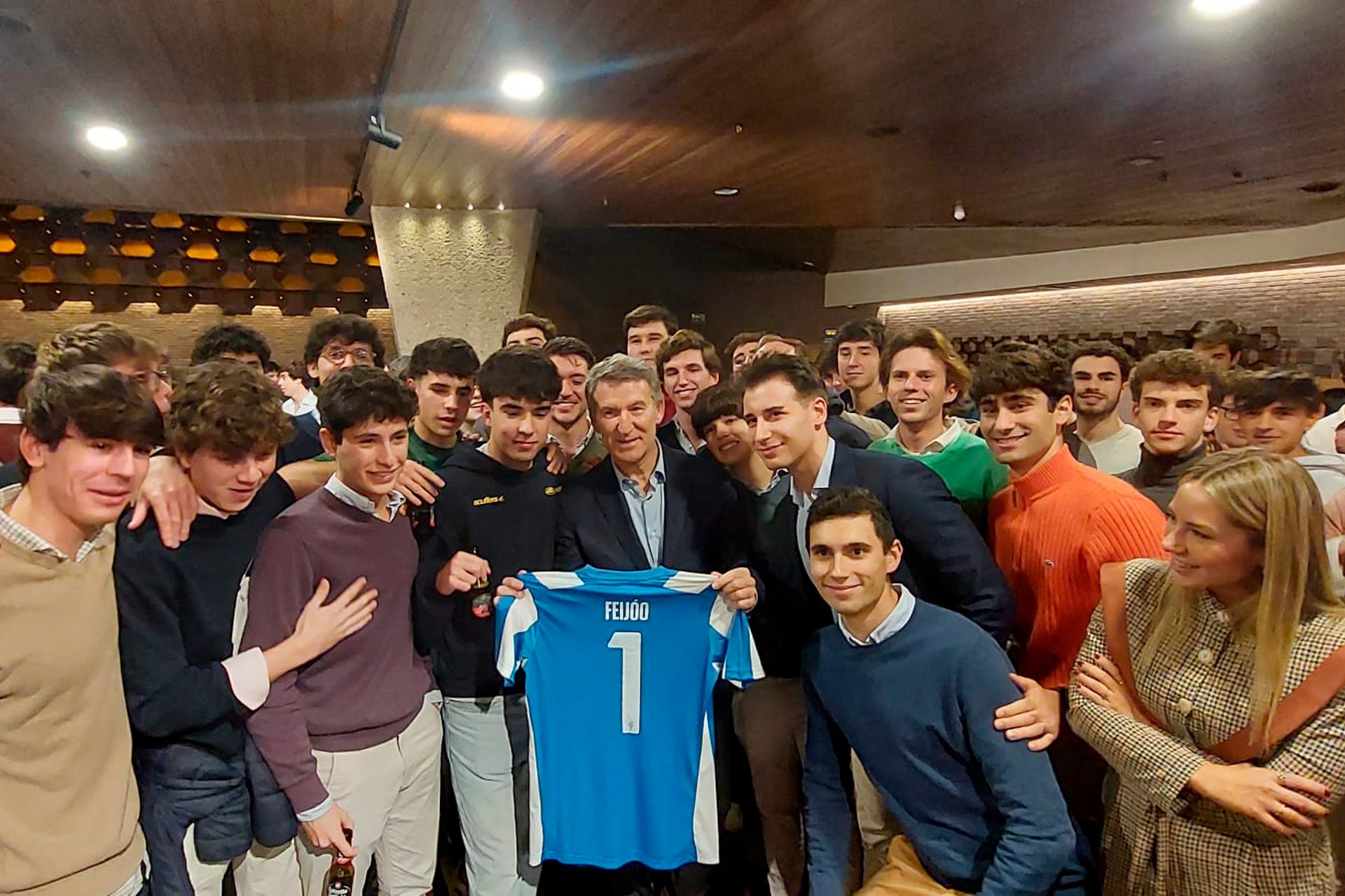 Alberto Núñez Feijoó en el Colegio Mayor Pío XII