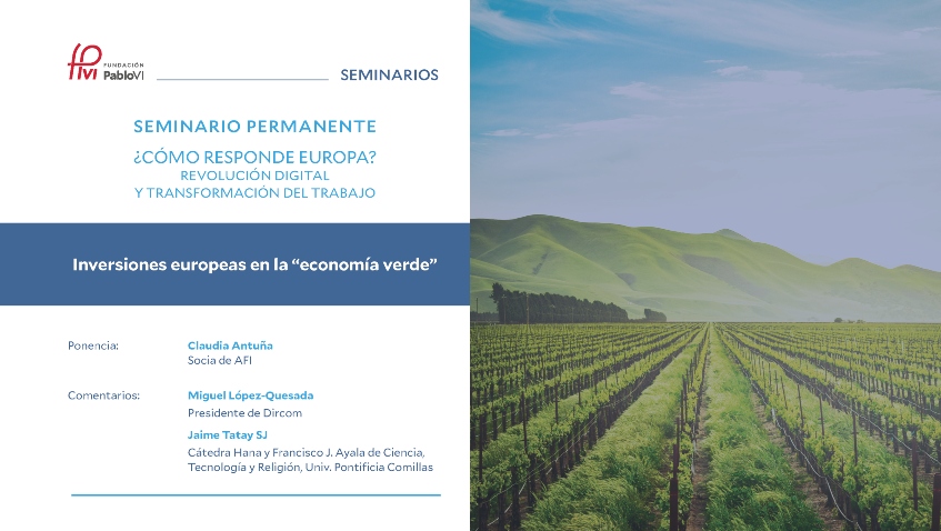 Inversiones europeas en la “economía verde”