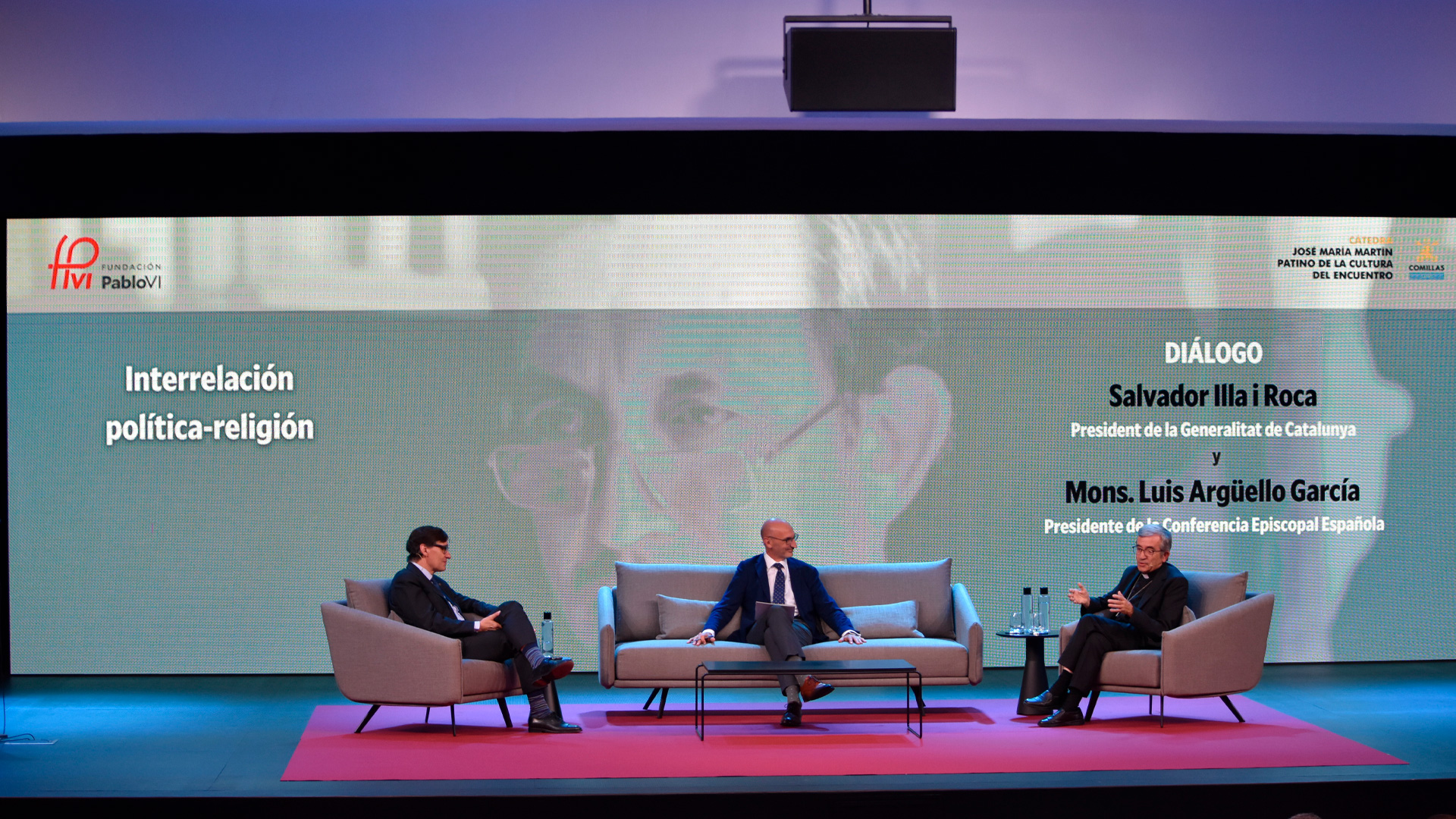 Salvador Illa y Luis Argüello, en diálogo público